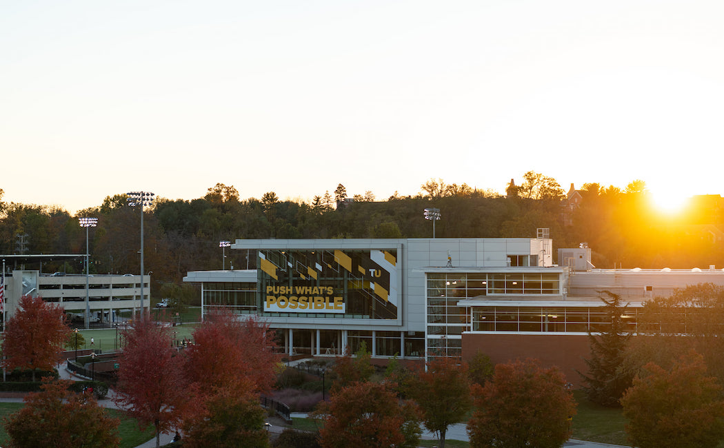 Fall at 51AVCampus and a sunset